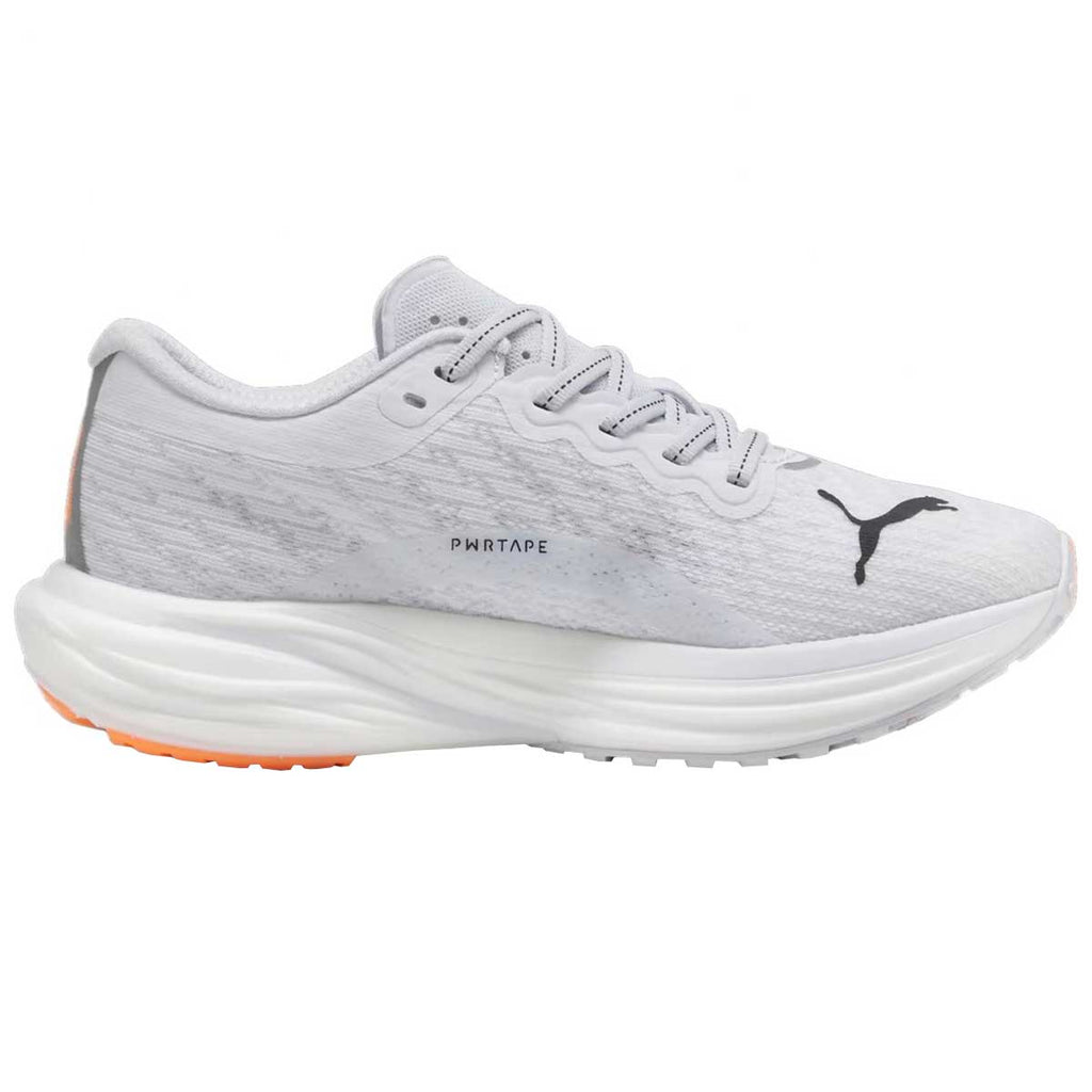 Tenis Puma Running DEVIATE INTRO 2 Gris Citrus Mujer