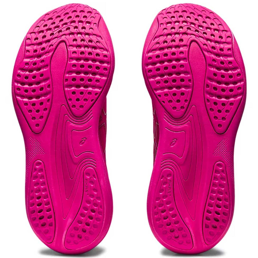 Zapatos para correr Asics Gel-Nimbus 17 para mujer plateados rosa verde  10,5 T557N
