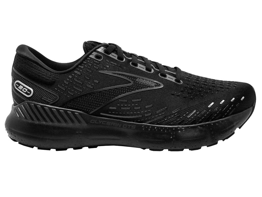 Tenis Running Brooks GLYCERIN GTS 20 Negro Hombre