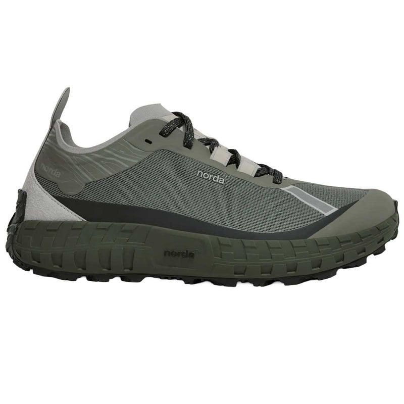 Tenis Norda 001A Serpentine Trail Running Verde Gris Hombre