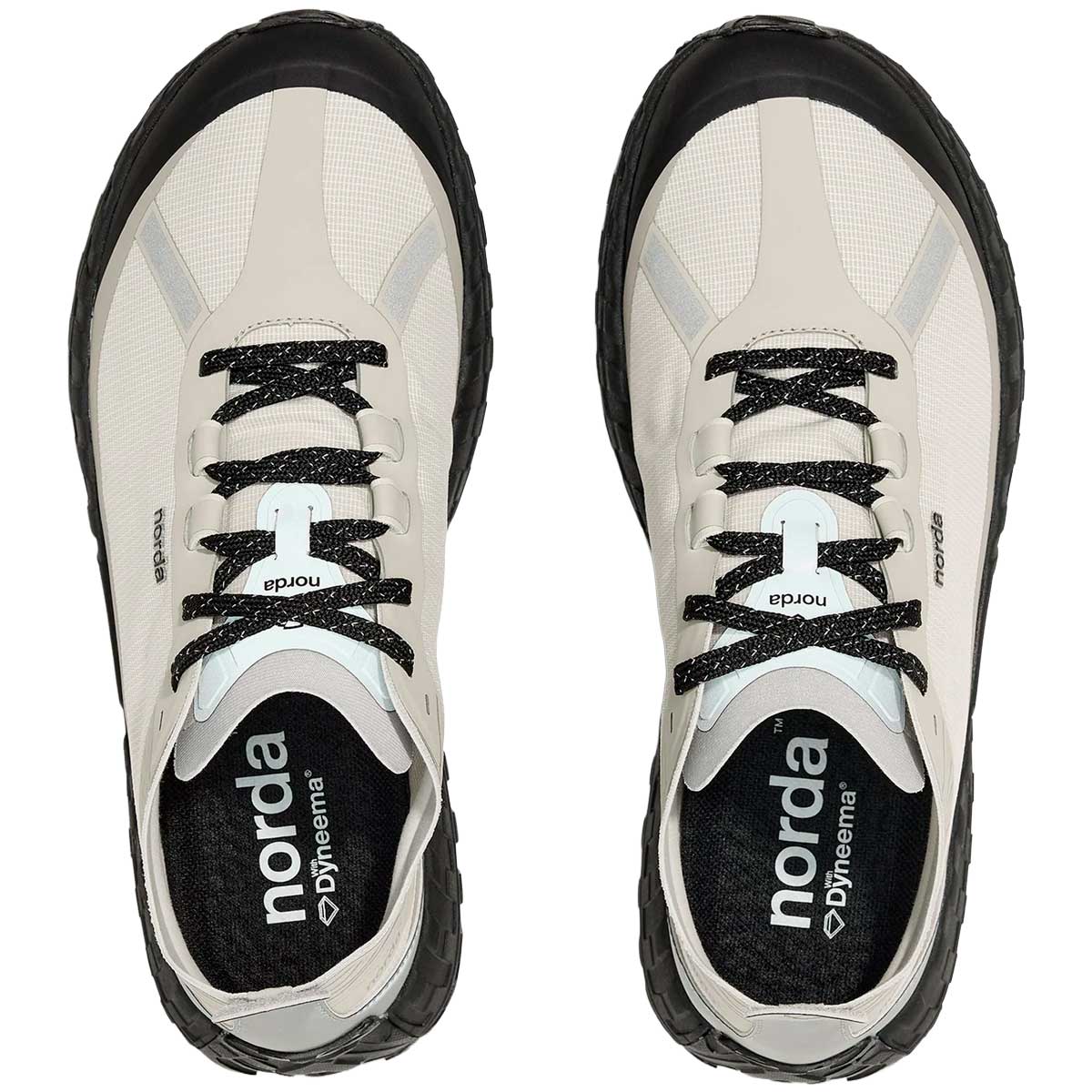 Tenis Norda 001A Trail Running Beige Negro Mujer