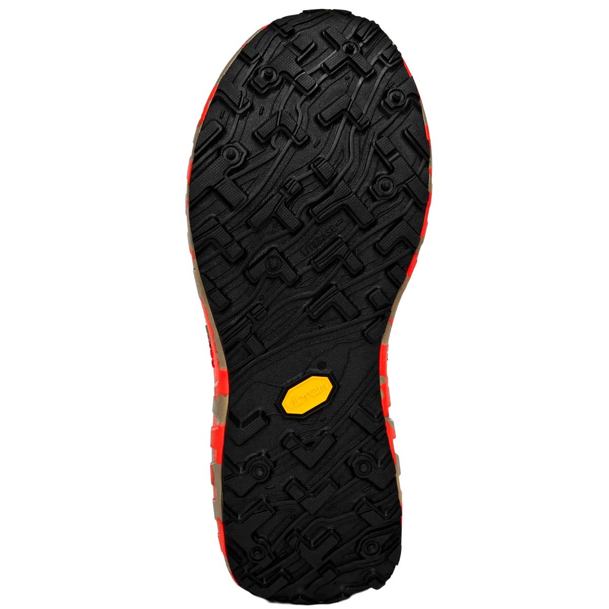 Tenis Norda 001A Trail Running Beige Naranja Mujer