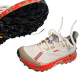 Tenis Norda 001A Trail Running Beige Naranja Mujer