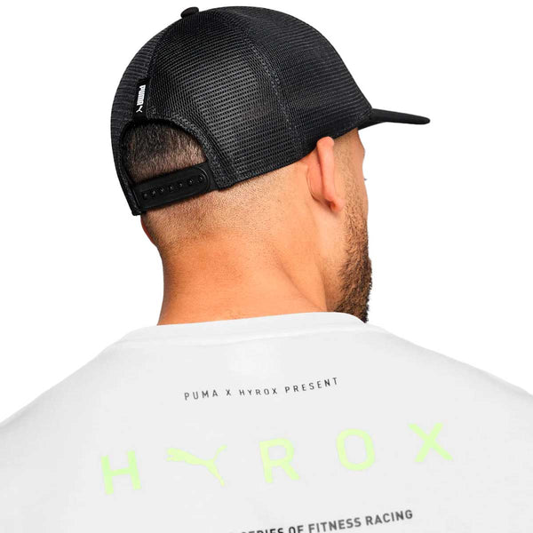 Gorra Puma Trucker Edición Limitada Hyrox Negro