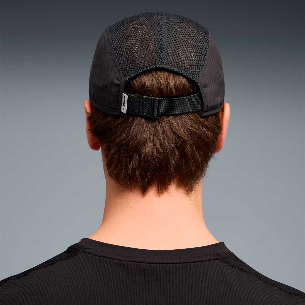 Gorra Deportiva Puma Running Mesh 5 Panel Negro Unisex