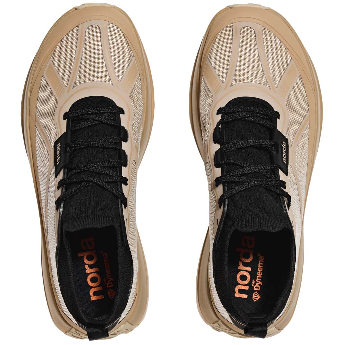 Tenis Norda 055 Trail Running Beige Negro Mujer