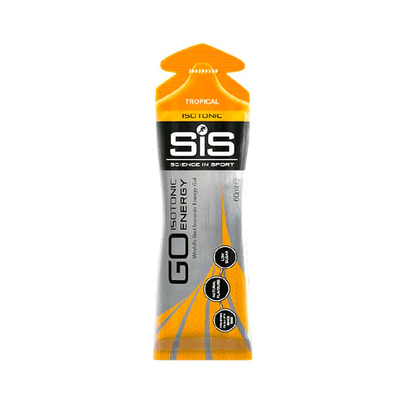 Gel SIS GO Energy Isotonic Sabor Tropical Sin Cafeína 60 ml