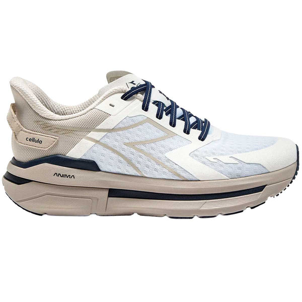 Tenis Running Diadora CELLULA Blanco Beige Hombre