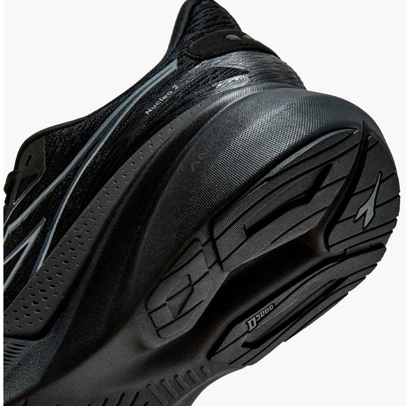 Tenis Running Diadora NUCLEO 2 Todo Negro Hombre