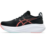 Tenis Asics GEL NIMBUS 27 Negro Naranja Hombre