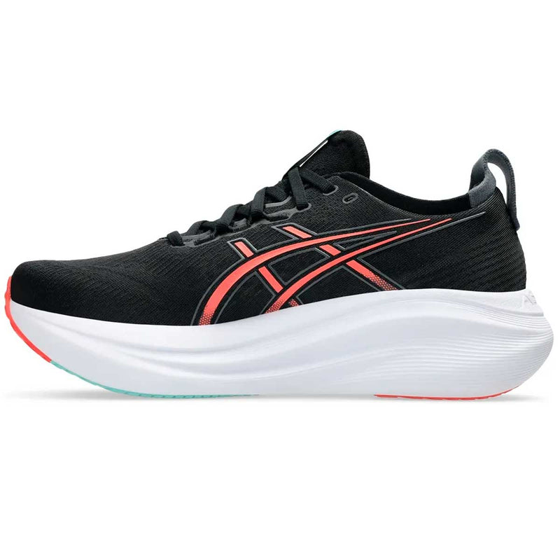 Tenis Asics GEL NIMBUS 27 Negro Naranja Hombre