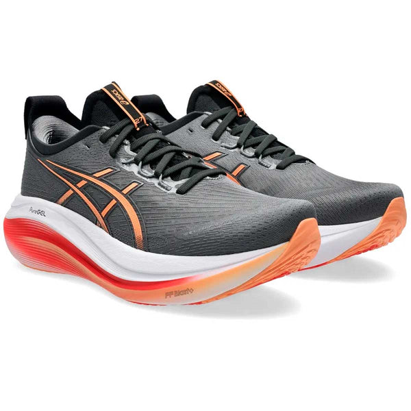 Tenis Asics GEL NIMBUS 27 Gris Naranja Hombre