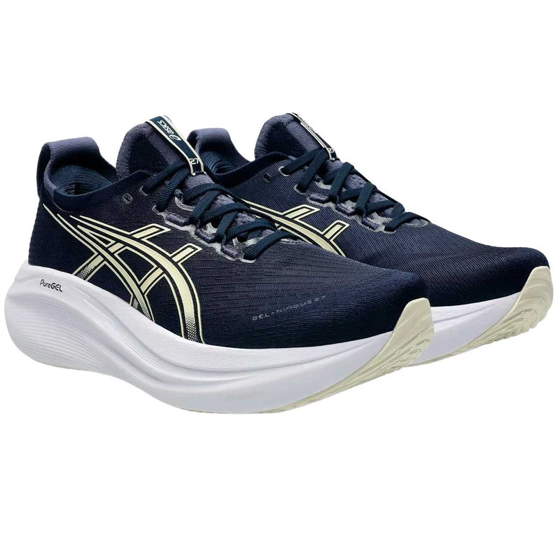 Tenis Asics GEL NIMBUS 27 Negro Vainilla Hombre