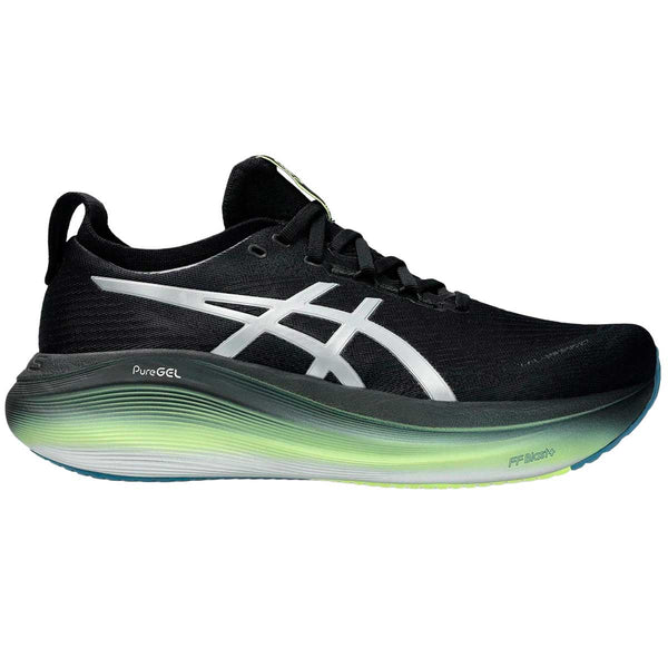 Tenis Asics GEL NIMBUS 27 LUXE Negro Plata Hombre