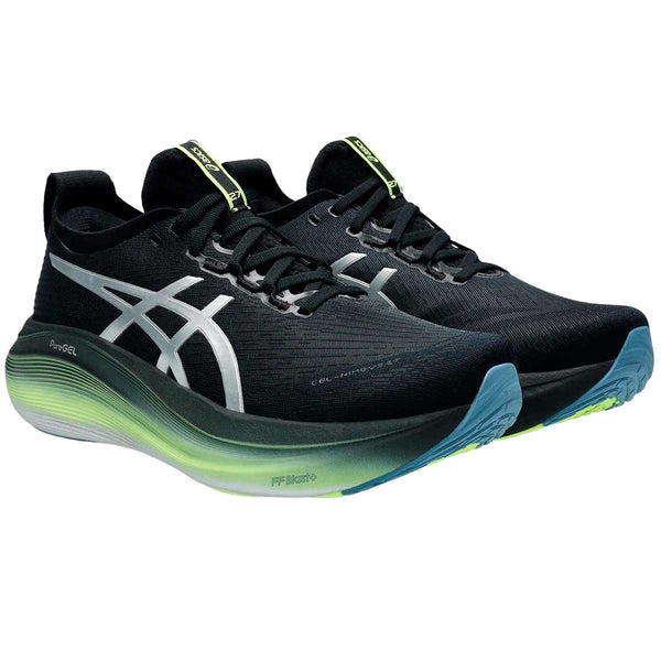 Tenis Asics GEL NIMBUS 27 LUXE Negro Plata Hombre