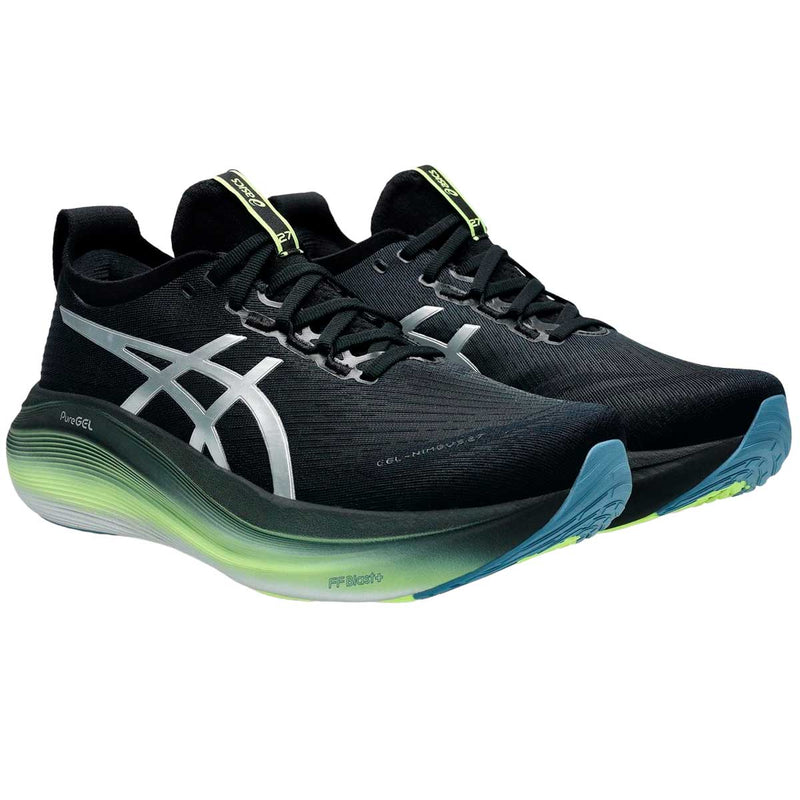 Tenis Asics GEL NIMBUS 27 LUXE Negro Plata Hombre
