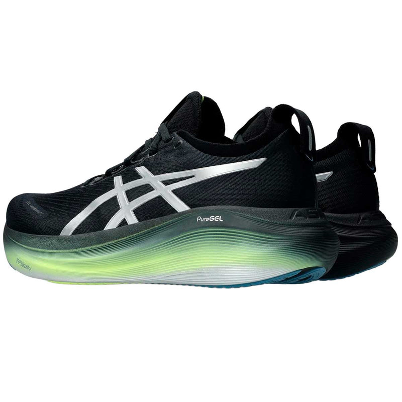 Tenis Asics GEL NIMBUS 27 LUXE Negro Plata Hombre