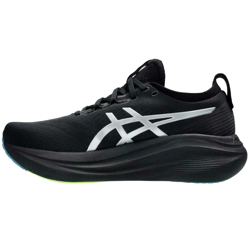 Tenis Asics GEL NIMBUS 27 LUXE Negro Plata Hombre