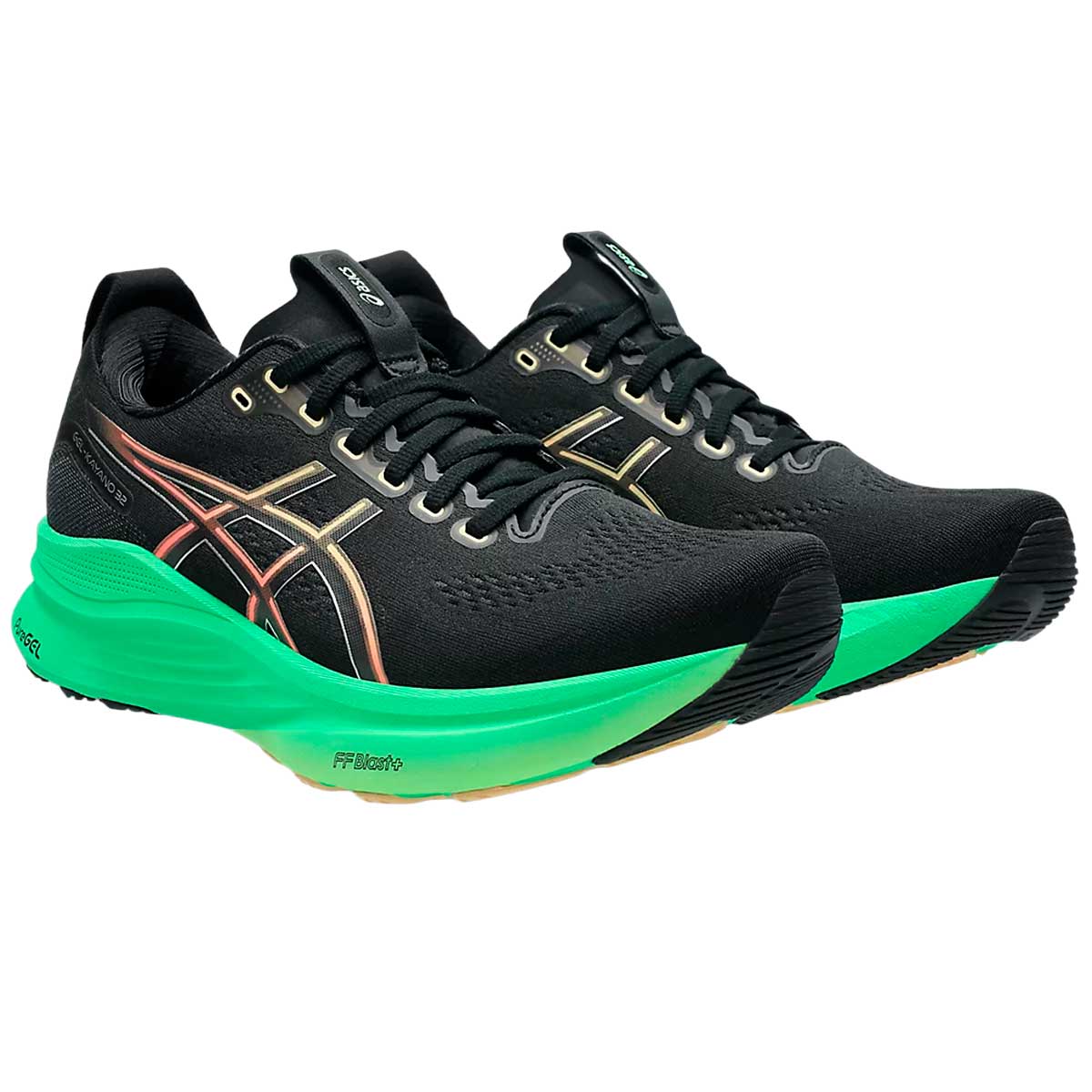 Tenis Asics Running GEL KAYANO 32 Negro Lima Hombre