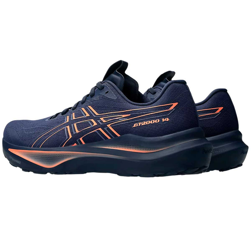 Tenis Asics Running GT-2000 14 Navy Coral Hombre