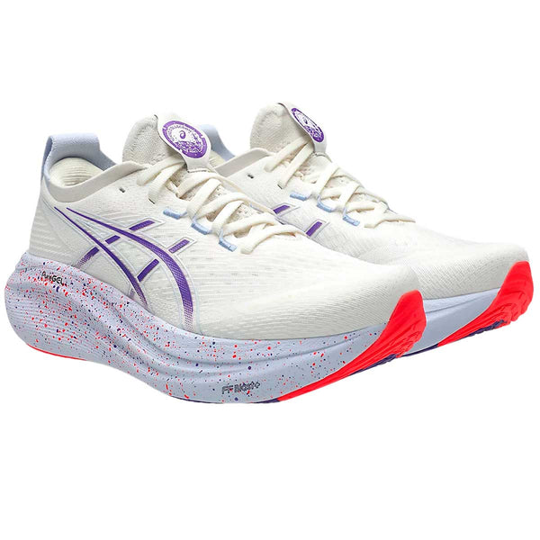 Tenis Asics GEL NIMBUS 27 TOKIO Beige Morado Hombre