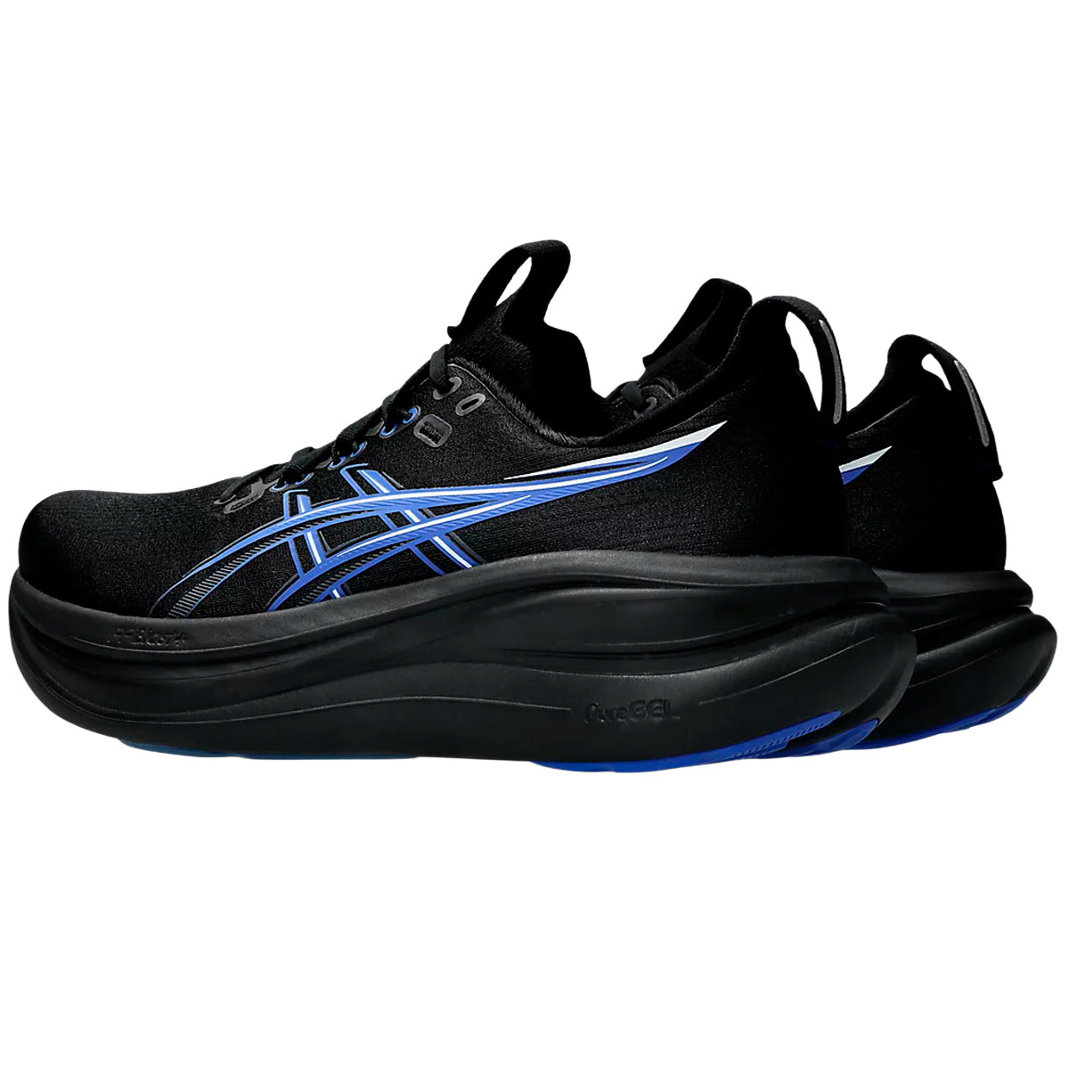 Tenis Asics GEL NIMBUS 28 Negro Azul Hombre