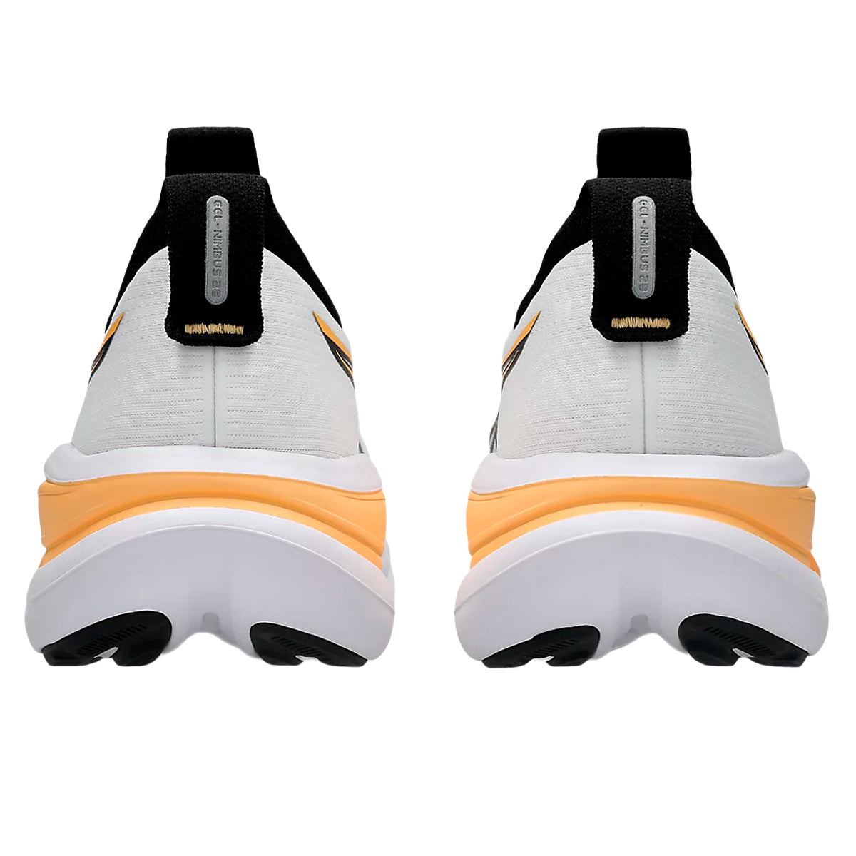 Tenis Asics GEL-NIMBUS 28 Blanco Naranja Hombre