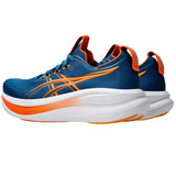 Tenis Asics GEL NIMBUS 28 Azul Naranja Hombre