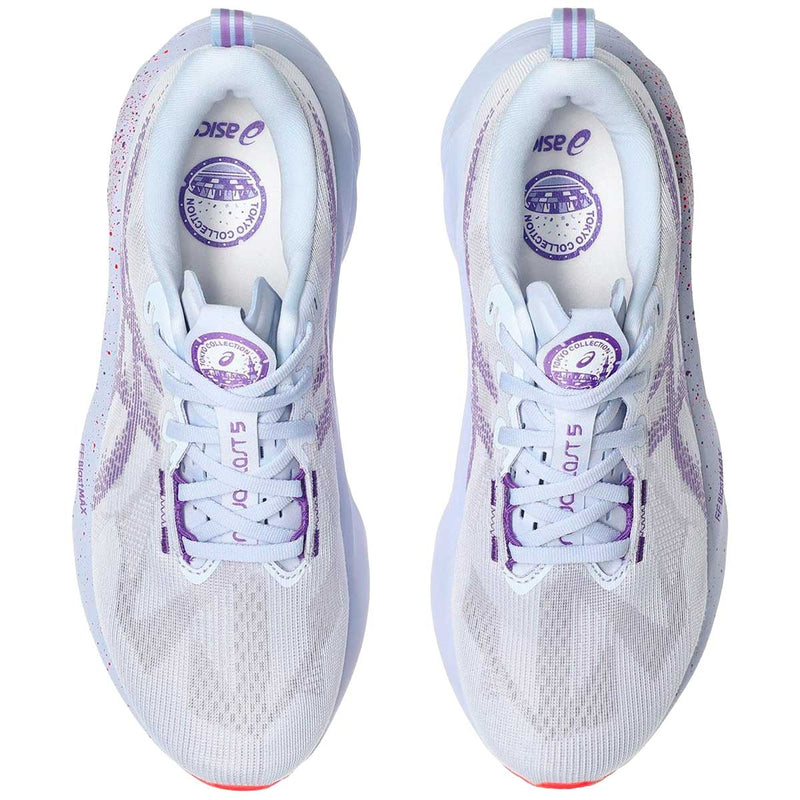 Tenis Asics Running NOVABLAST 5 Morado Naranja Hombre
