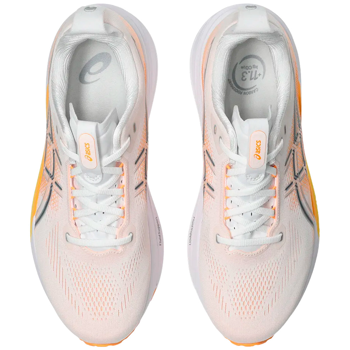 Tenis Asics GEL-KAYANO 33 Blanco Naranja Hombre