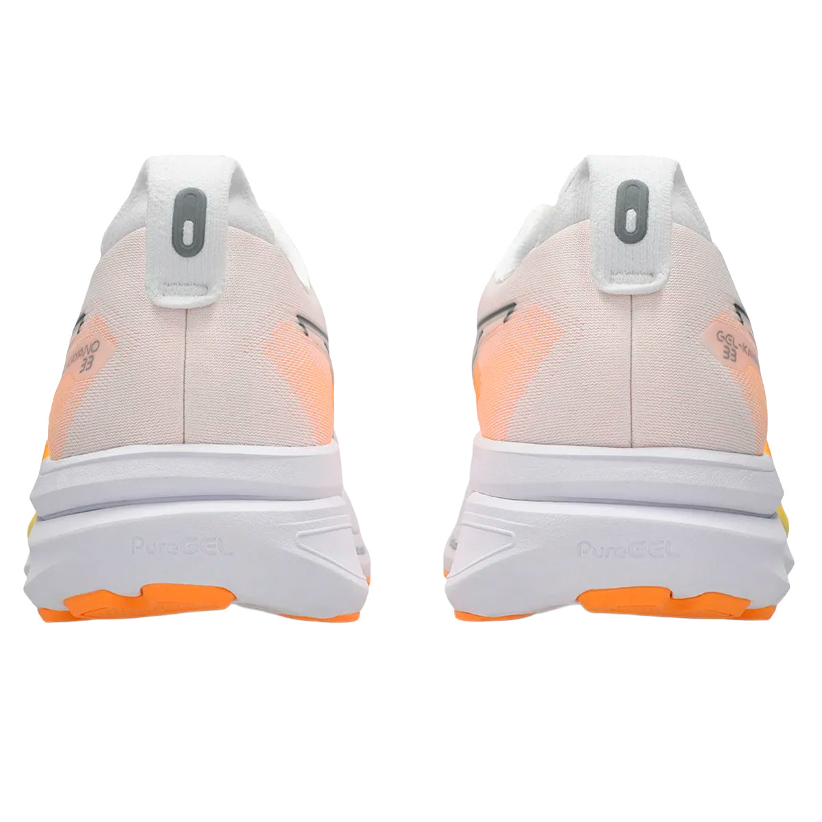 Tenis Asics GEL-KAYANO 33 Blanco Naranja Hombre
