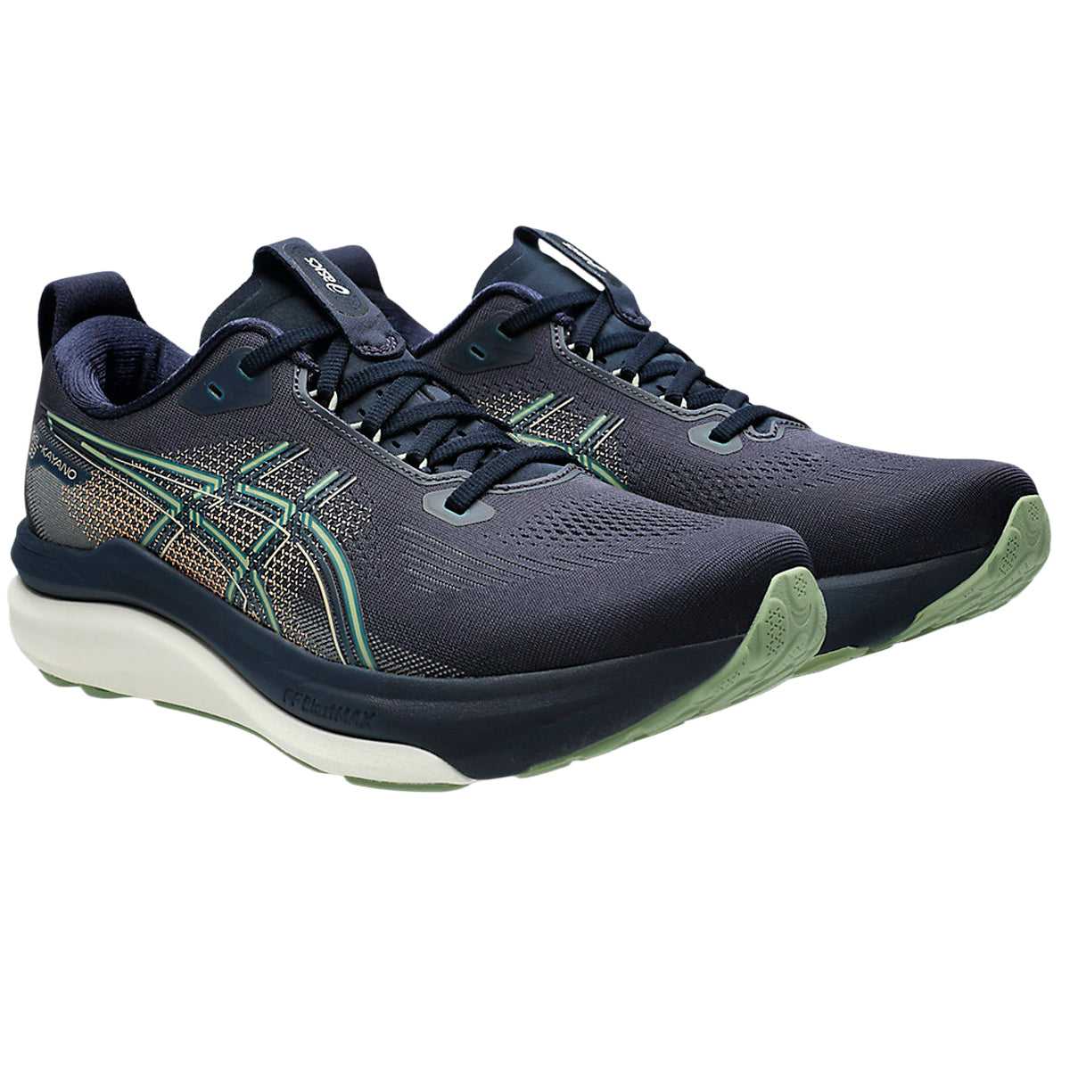 Tenis Asics GEL-KAYANO 33 Negro Verde Hombre