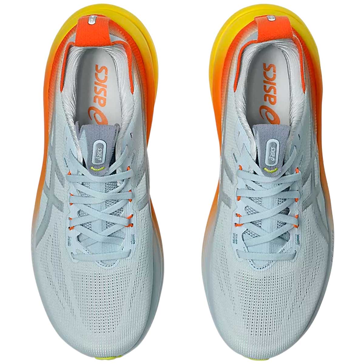 Tenis Asics GEL NIMBUS 28 Celeste Naranja Hombre