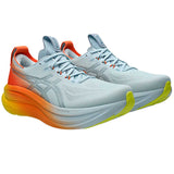 Tenis Asics GEL NIMBUS 28 Celeste Naranja Hombre