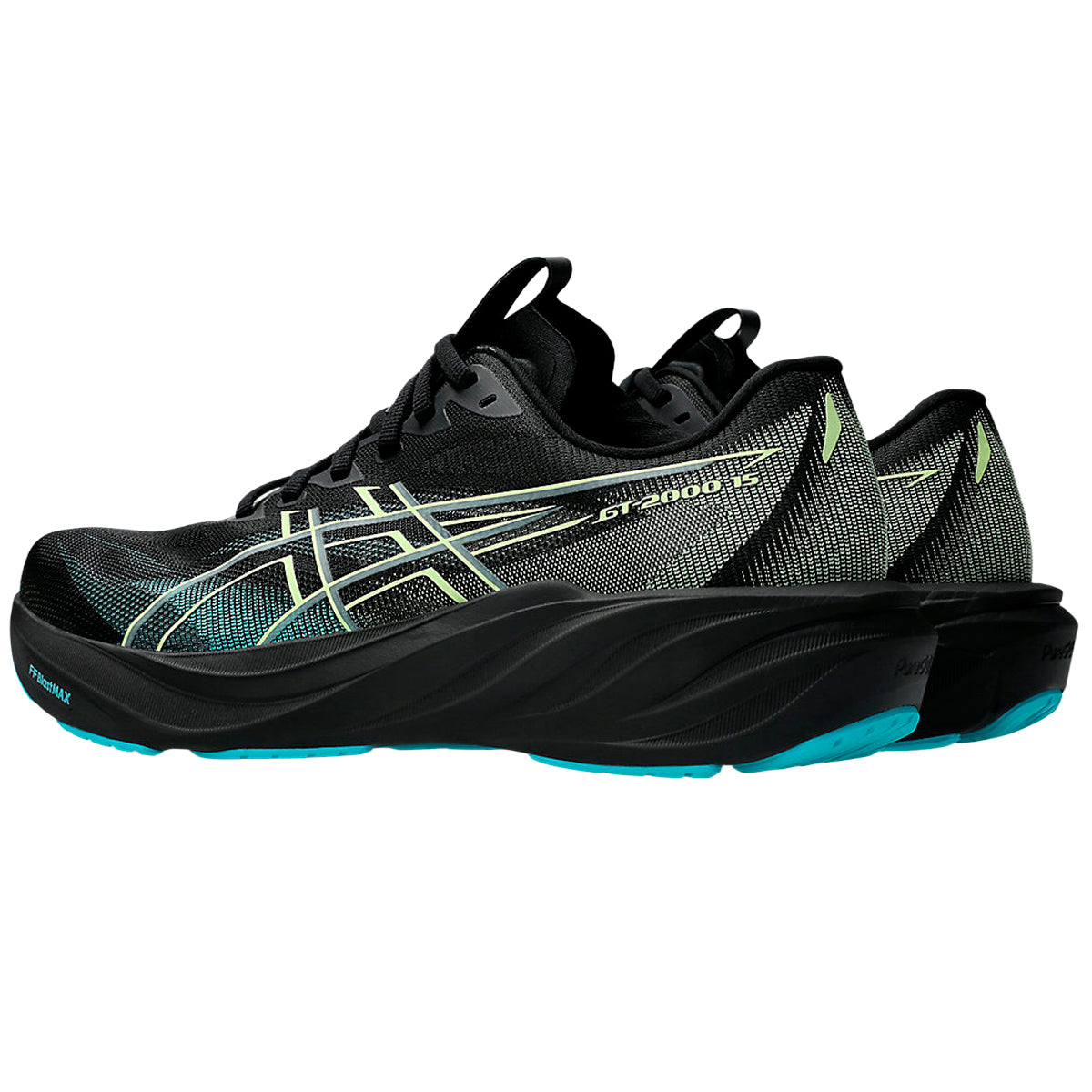 Tenis Asics GT-2000 15 Negro Celeste Hombre