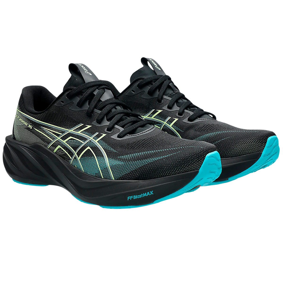 Tenis Asics GT-2000 15 Negro Celeste Hombre