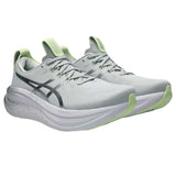 Tenis Asics GEL-NIMBUS 28 PLATINUM Gris Blanco Hombre