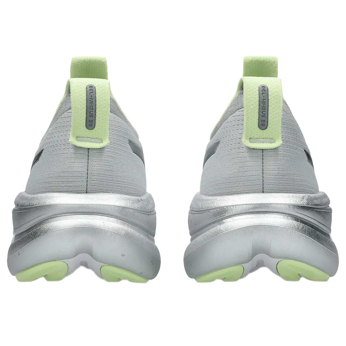 Tenis Asics GEL-NIMBUS 28 PLATINUM Gris Blanco Hombre
