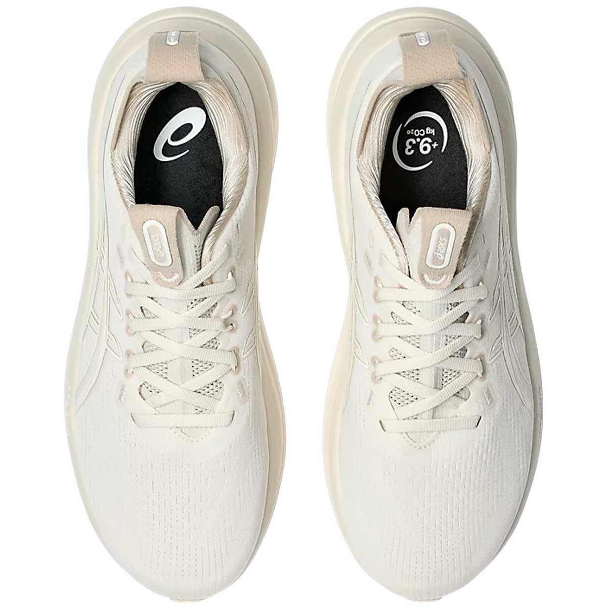 Tenis Asics Running GEL NIMBUS 28 Beige Crema Hombre