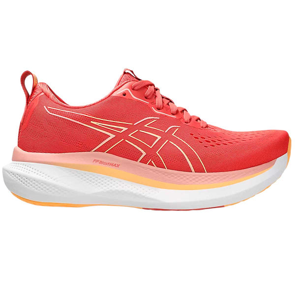 Tenis Asics GLIDERIDE MAX Coral Blanco Mujer