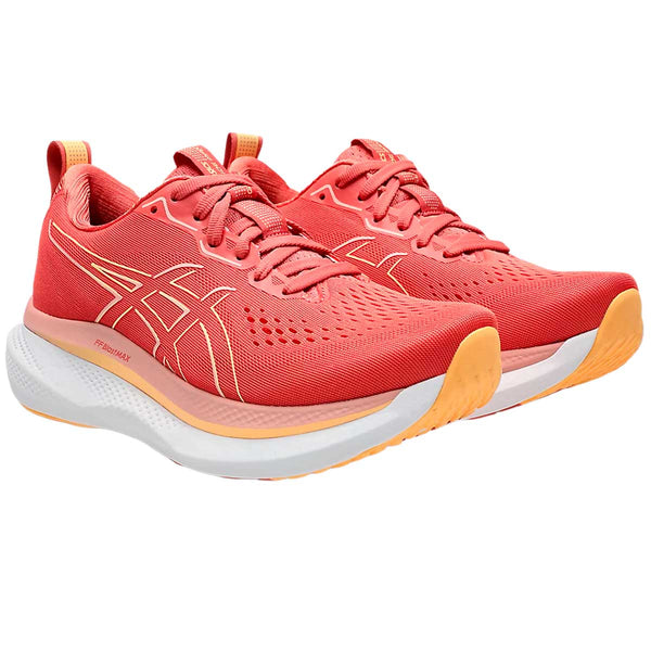 Tenis Asics GLIDERIDE MAX Coral Blanco Mujer