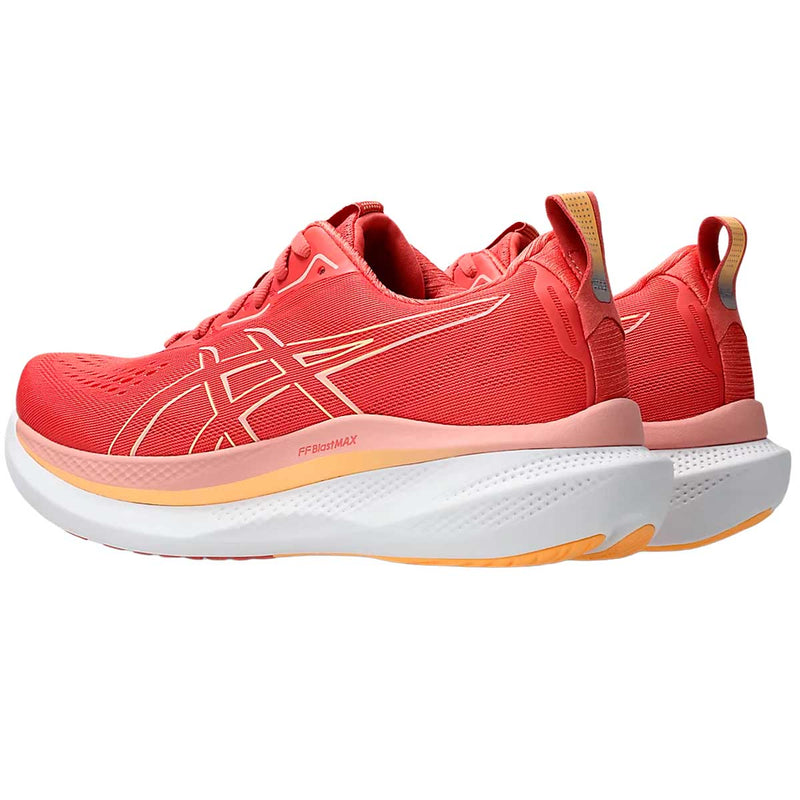 Tenis Asics GLIDERIDE MAX Coral Blanco Mujer