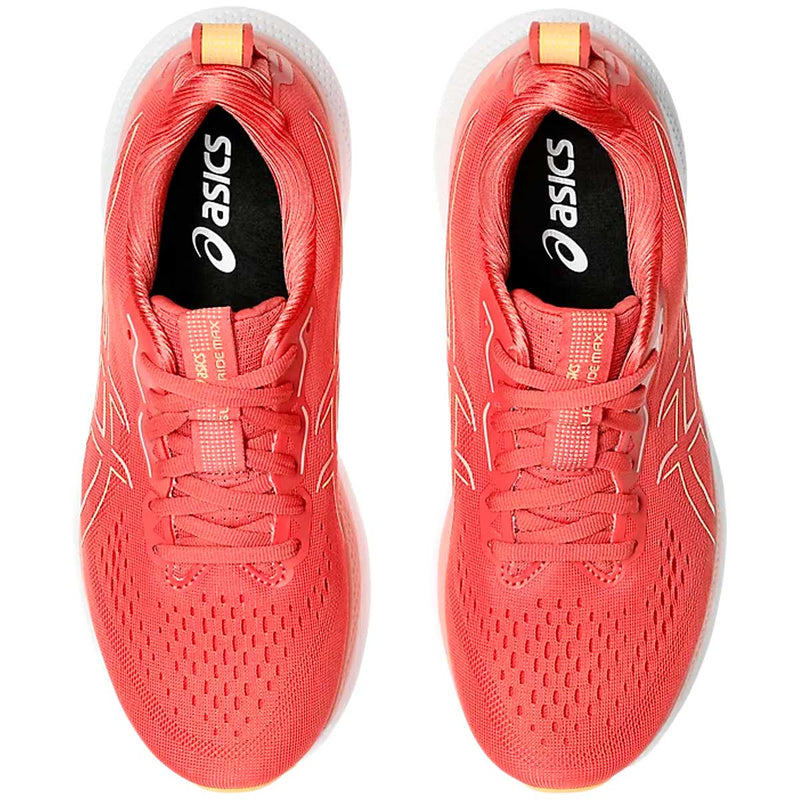 Tenis Asics GLIDERIDE MAX Coral Blanco Mujer
