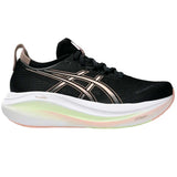 Tenis Asics GEL NIMBUS 27 Negro Beige Mujer