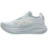 Tenis Asics Running GEL NIMBUS 27 Gris Crema Mujer