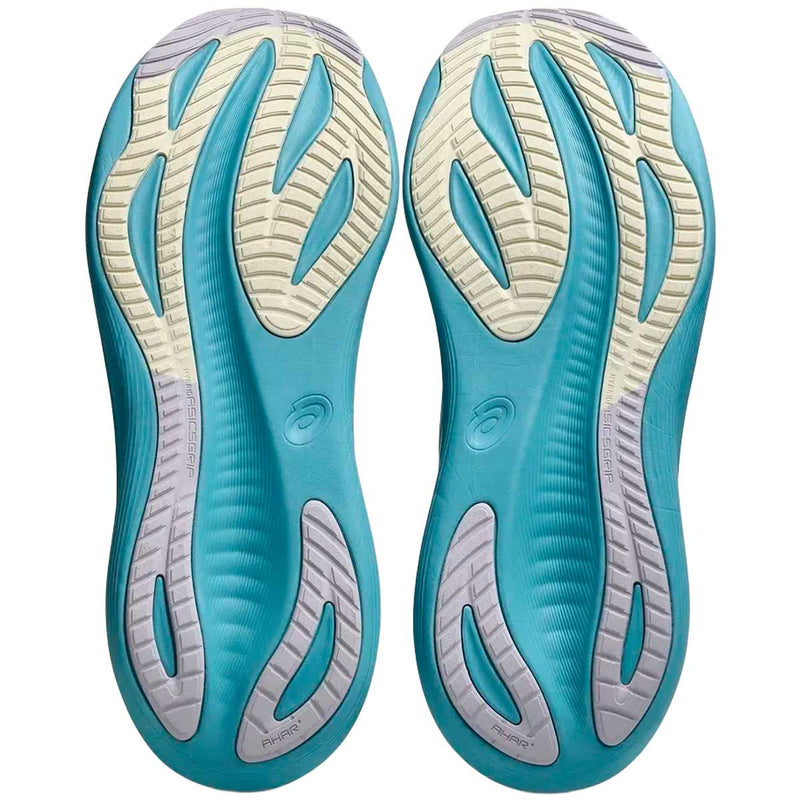 Tenis Asics Running GEL NIMBUS 27 Azul Beige Mujer