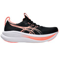 Tenis Asics GEL-NIMBUS 28 Negro Rosa Mujer