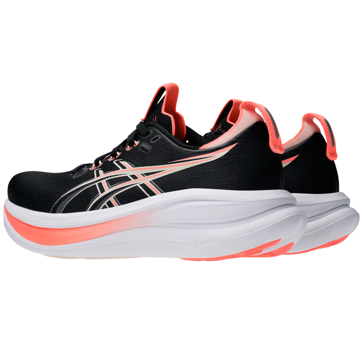 Tenis Asics GEL-NIMBUS 28 Negro Rosa Mujer