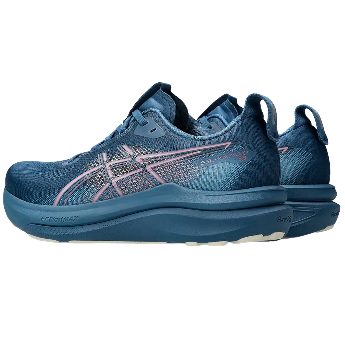 Tenis Asics GEL-KAYANO 33 Azul Rosa Mujer