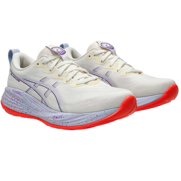 Tenis Asics GEL CUMULUS 27 TOKYO Beige Morado Mujer